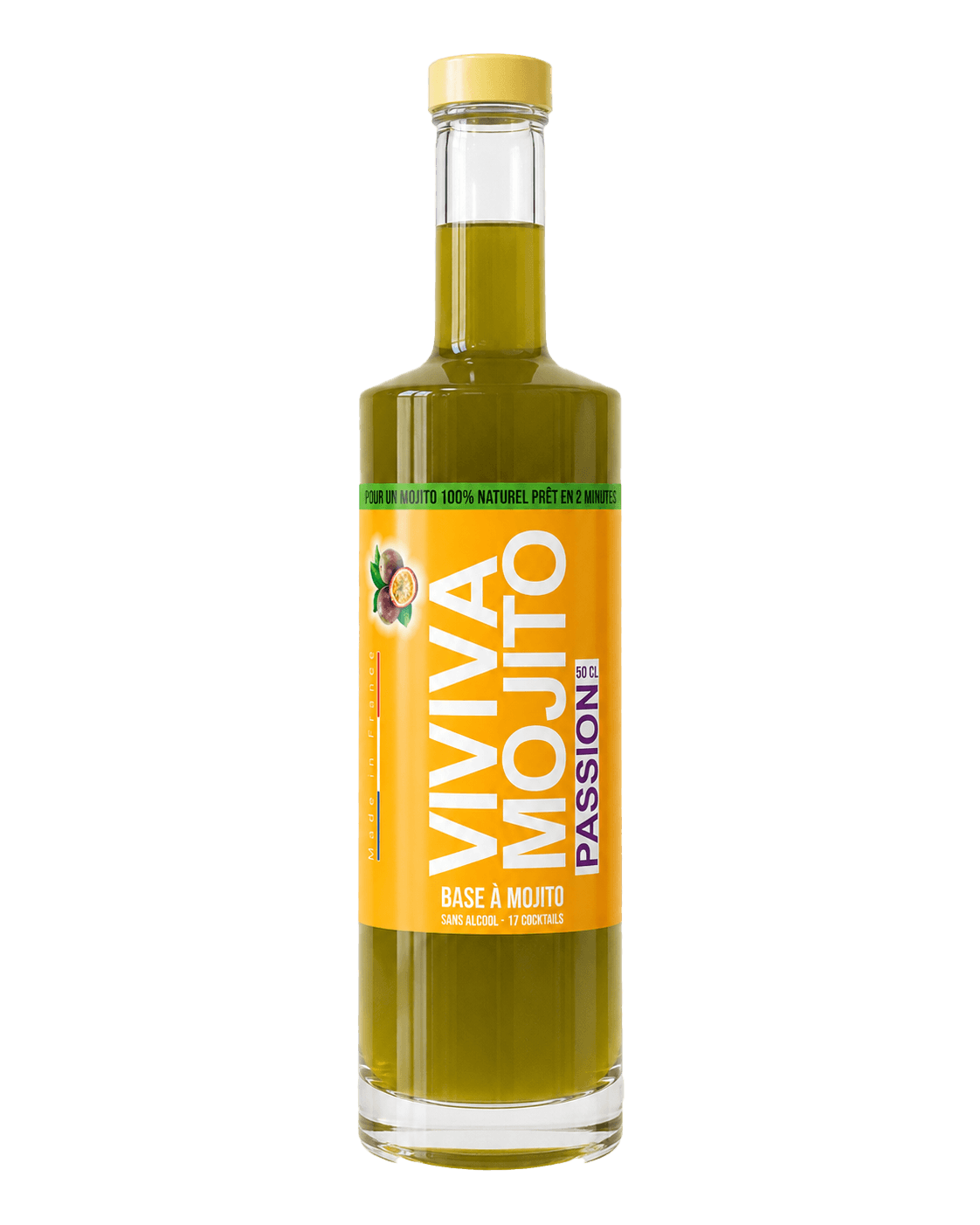 Bouteille Viva Mojito Passion, base sans alcool, 50 cl